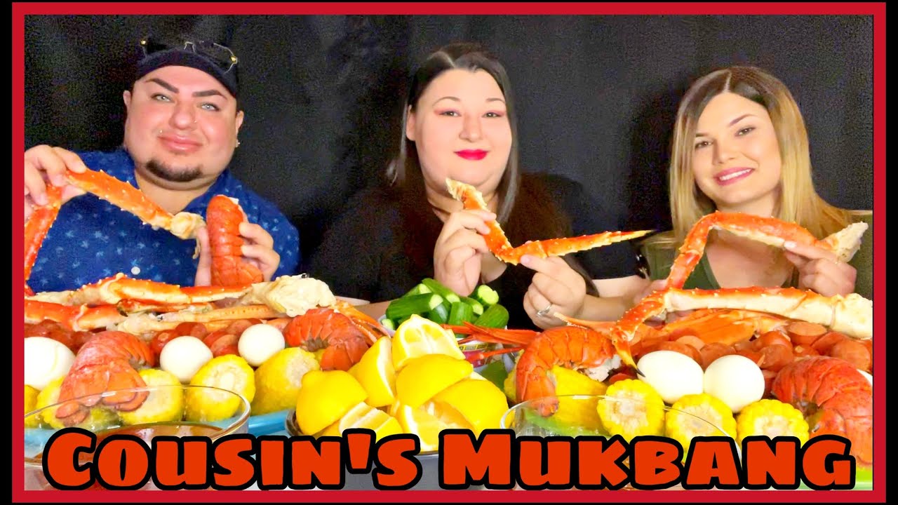Cousin’s Mukbang ~Massive Seafood Boil🦀🦞🦐