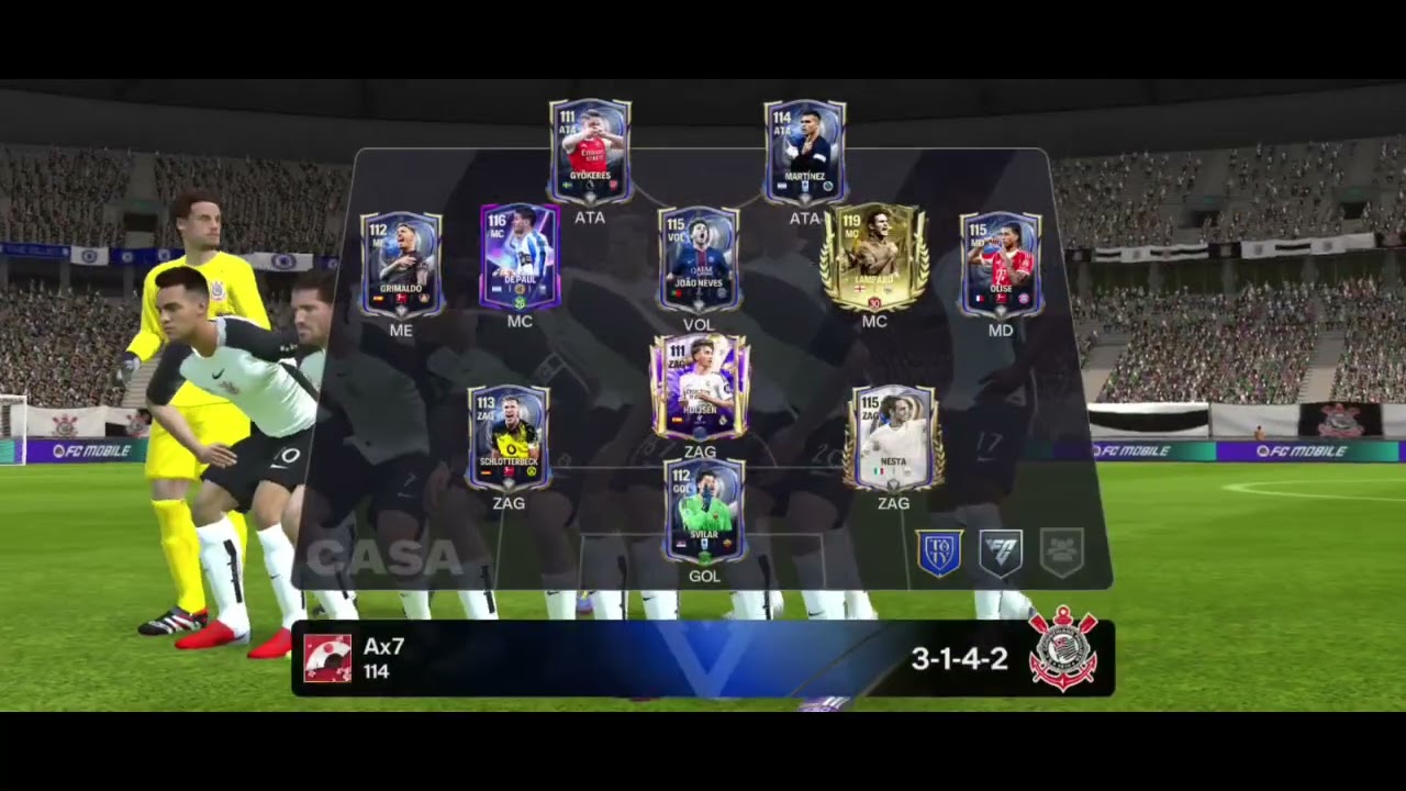 Jogando fc mobile