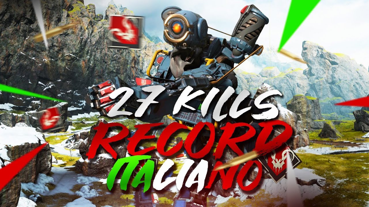 RECORD ITALIANO DI KILL SEASON 4! 27 KILL 5000 DMG! - APEX LEGENDS