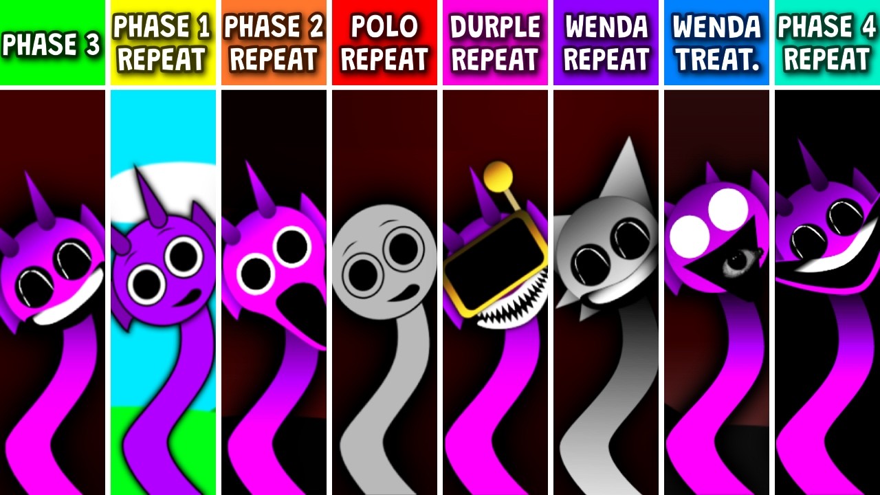 Sprunki But Phase 1, Phase 2, Polo, Durple, Wenda, Wenda Treatment And Phase 4 REPEAT After PHASE 3