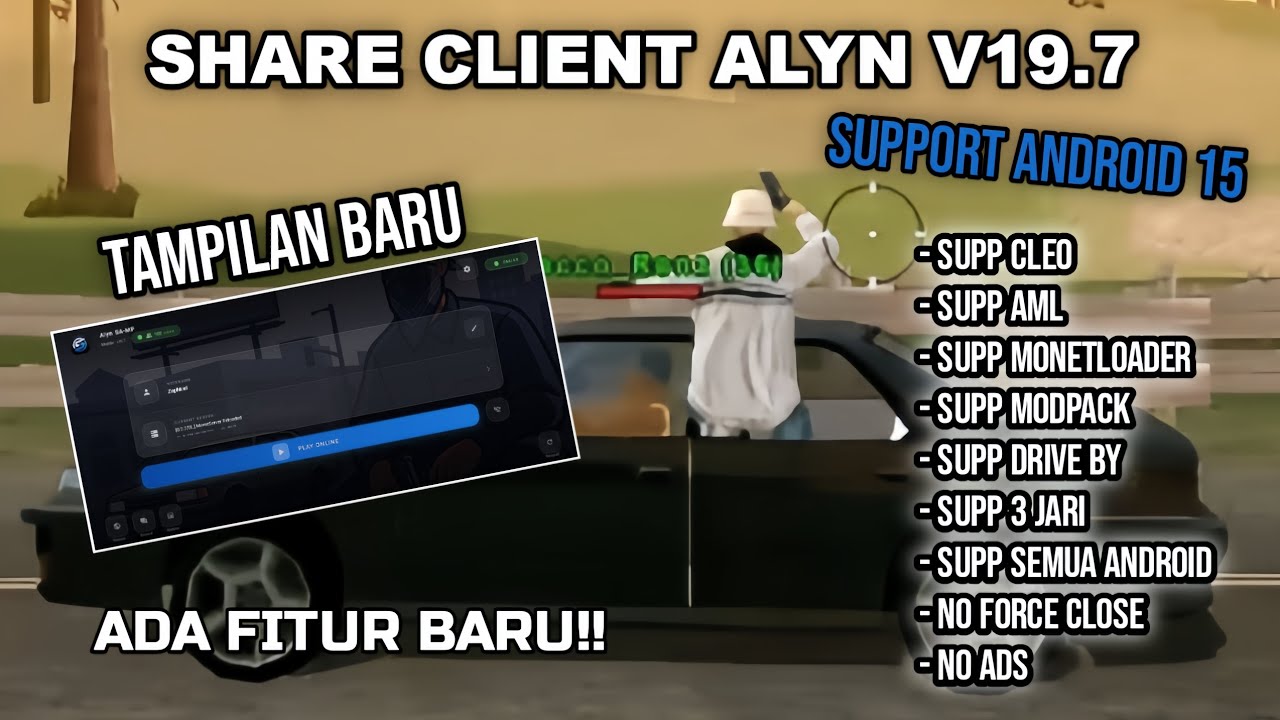 SHARE!! CLIENT ALYN VERSI TERBARU NO FC | GTA SAMP INDONESIA