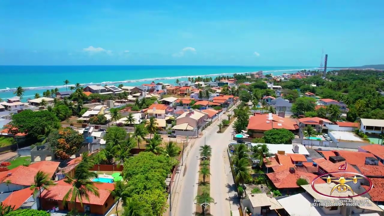 Barra de São Miguel | Alagoas Brasil | Visto de cima em 5.4K | Dji Air 2S