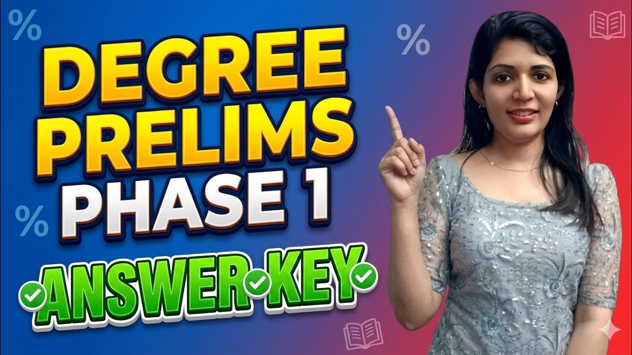 Degree prelims english answer key