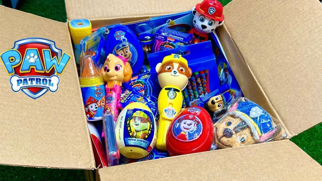 🎁 Unboxing XL BOX of PAW PATROL Toys | ASMR