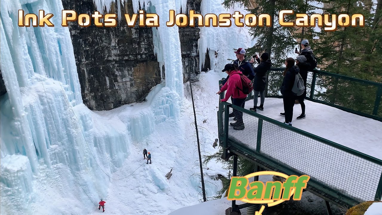 Johnston Canyon & Ink Pots Winter Hike | Stunning Ice Falls near Banff, Alberta