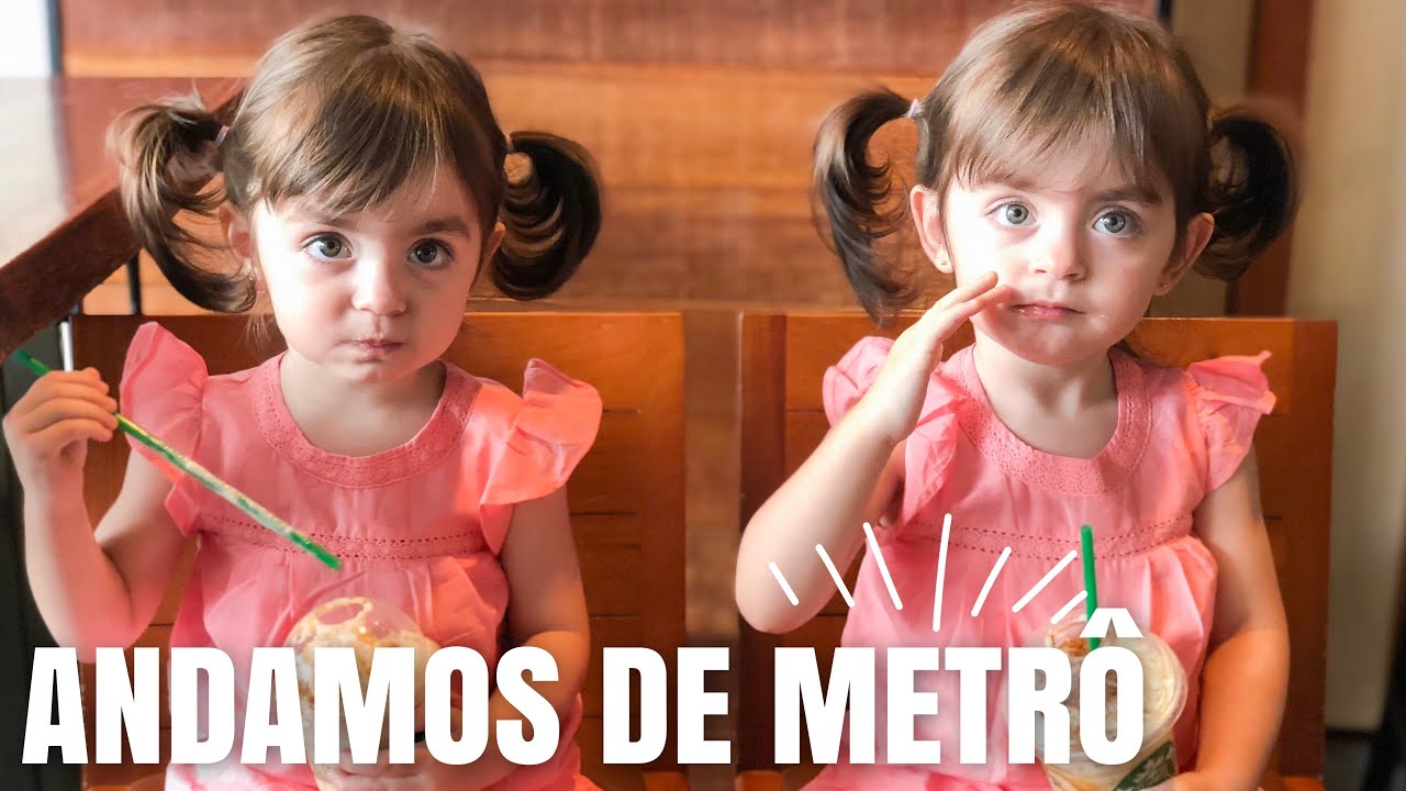 MOSTRANDO SÃO PAULO PARA AS GÊMEAS - PRIMEIRA VEZ NO METRÔ | Jéssica e as Gêmeas