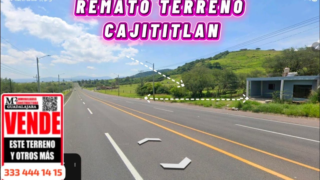 REMATO TERRENO ABORDO DE CARRETERA A CAJITITLAN JALISCO 