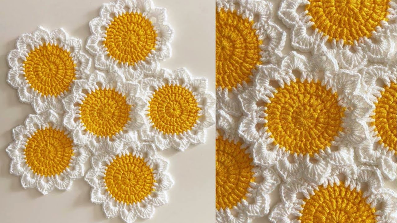 Crochet Table Mats | কুশিকাটার টেবিল/গ্লাস ম্যাট | How To Make a Table Mats