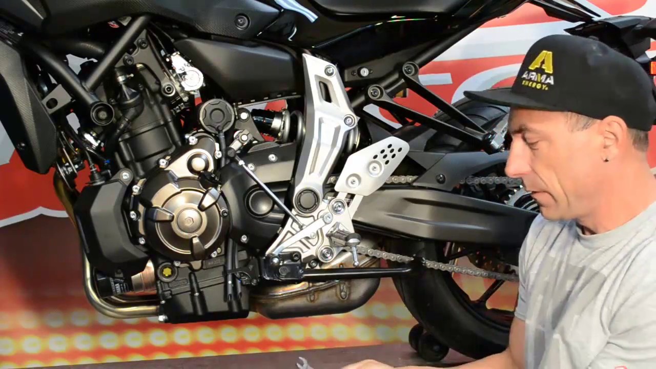 FZ07 MGP Rear Sets Install