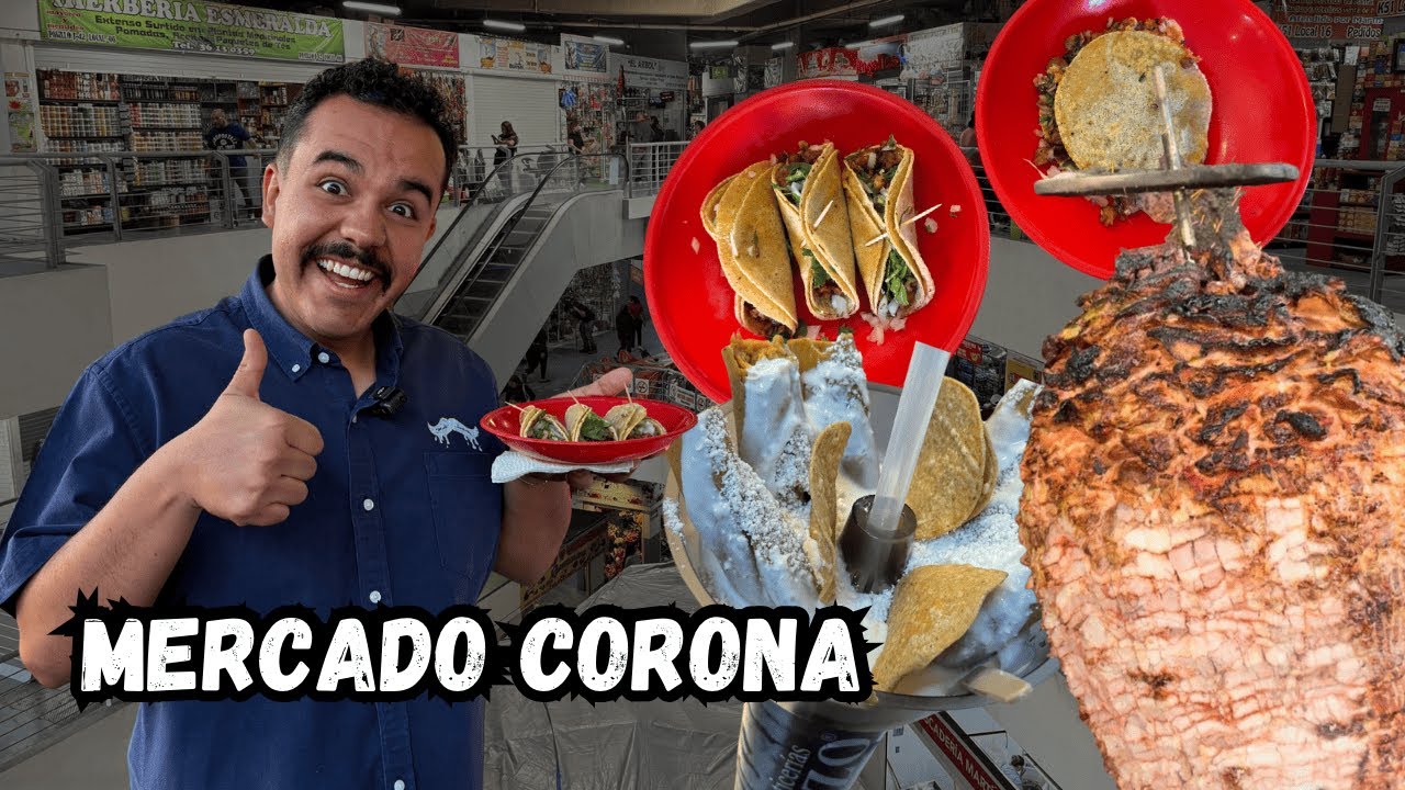 Probamos la COMIDA del MERCADO CORONA en Guadalajara | ¿Vale la pena 🤔