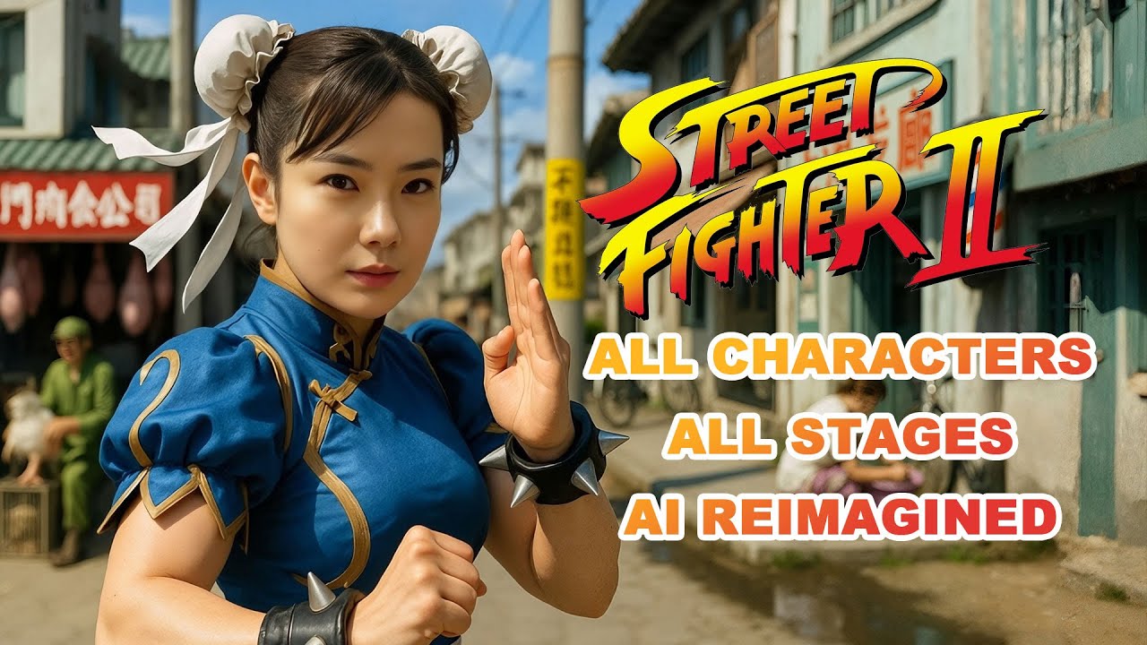 Street Fighter 2 - All Characters and Stages AI Reimagined in REAL LIFE. Ultra Realistic!