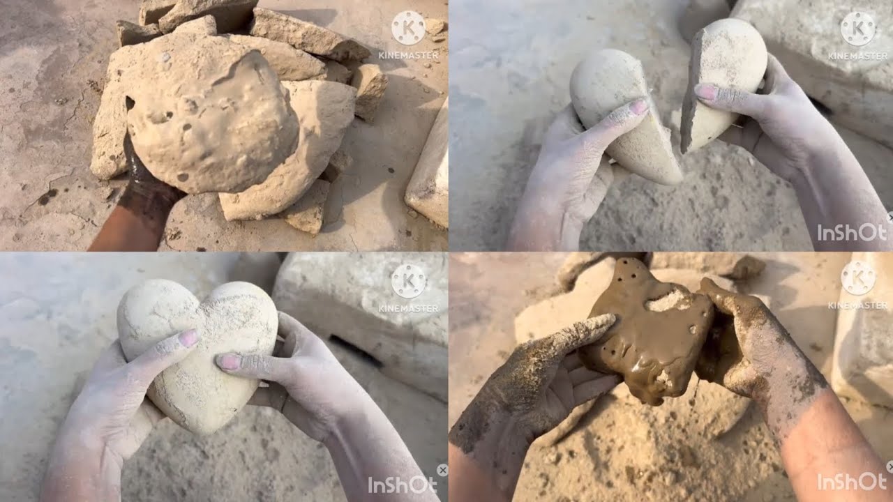 ASMR ||Soft Fluffy Pure Mud Dirt Crumbing✨#asmr 