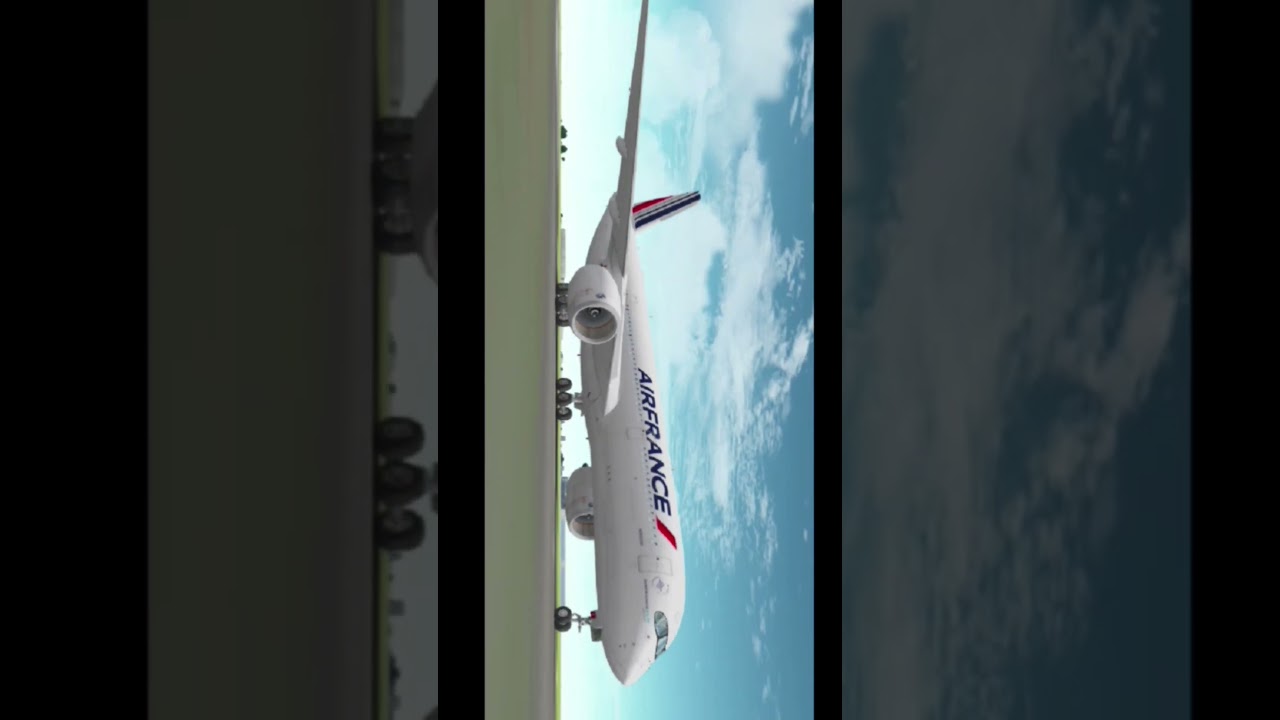 AIR FRANCE  A350 take off in the us🇺🇸✈️ | very smooth take off 🧢 #geofs