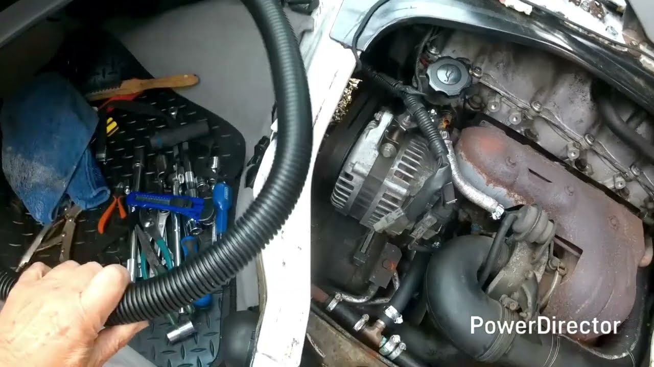 Mazda Bongo. Coolant Auto Bleed System. Part 3. New Bleed Pipe. Radiator Cap. #campervan