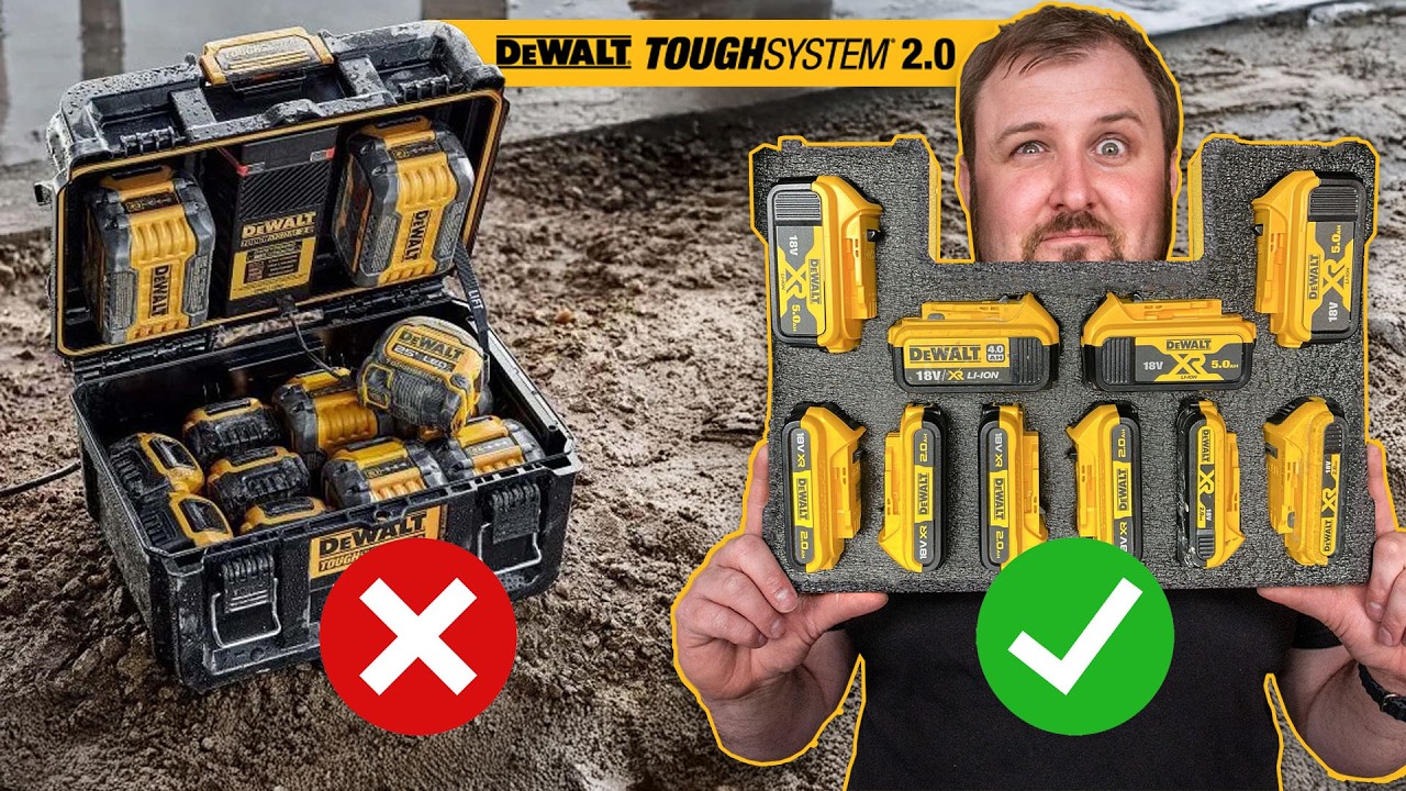 Я сделал недорогой бокс для аккумулятора DeWalt всего за 50 фунтов!
