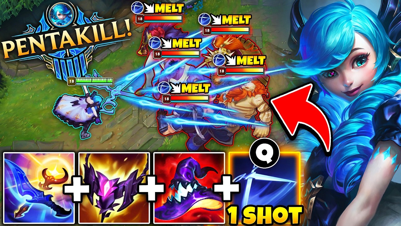 Enemy team picked all Tanks, so I locked in Gwen and destroyed them (1V5 PENTAKILL)