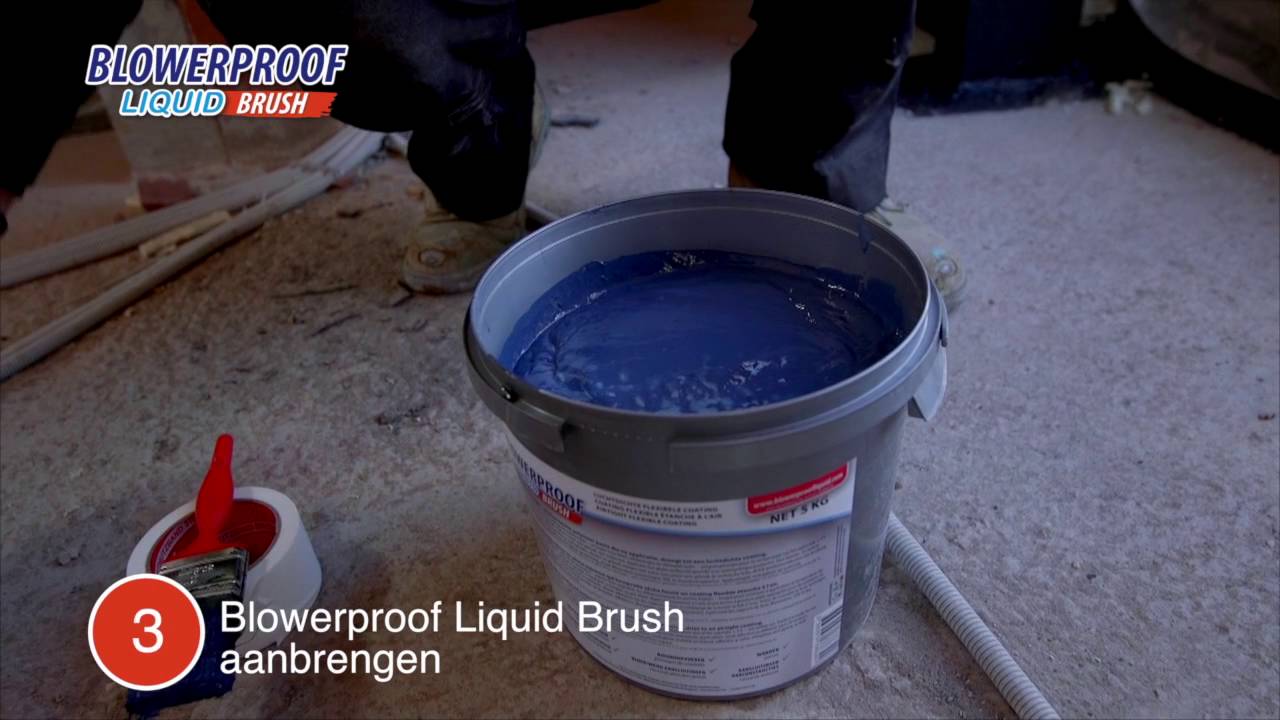 Raamaansluitingen maximaal luchtdicht met Blowerproof Liquid Brush