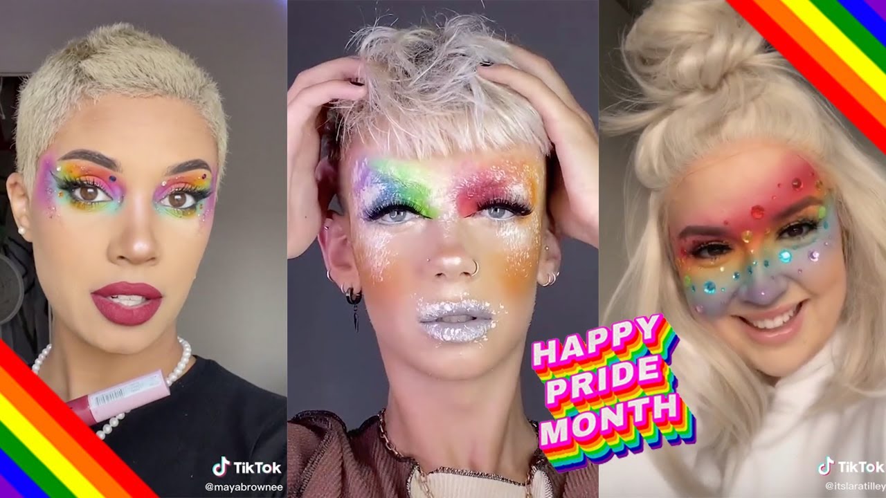 PRIDE INSPIRED MAKEUP | HAPPY PRIDE MONTH!! ❤️🧡💛💚💙💜 | TIKTOK COMPILATION