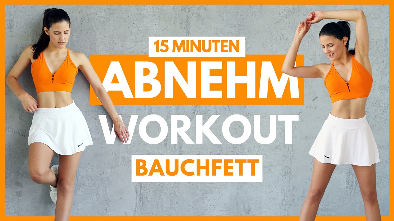 15 MIN ABNEHM WORKOUT | Workout gegen Bauchfett | Bauchfett verbrennen | ohne Springen | Tina Halder