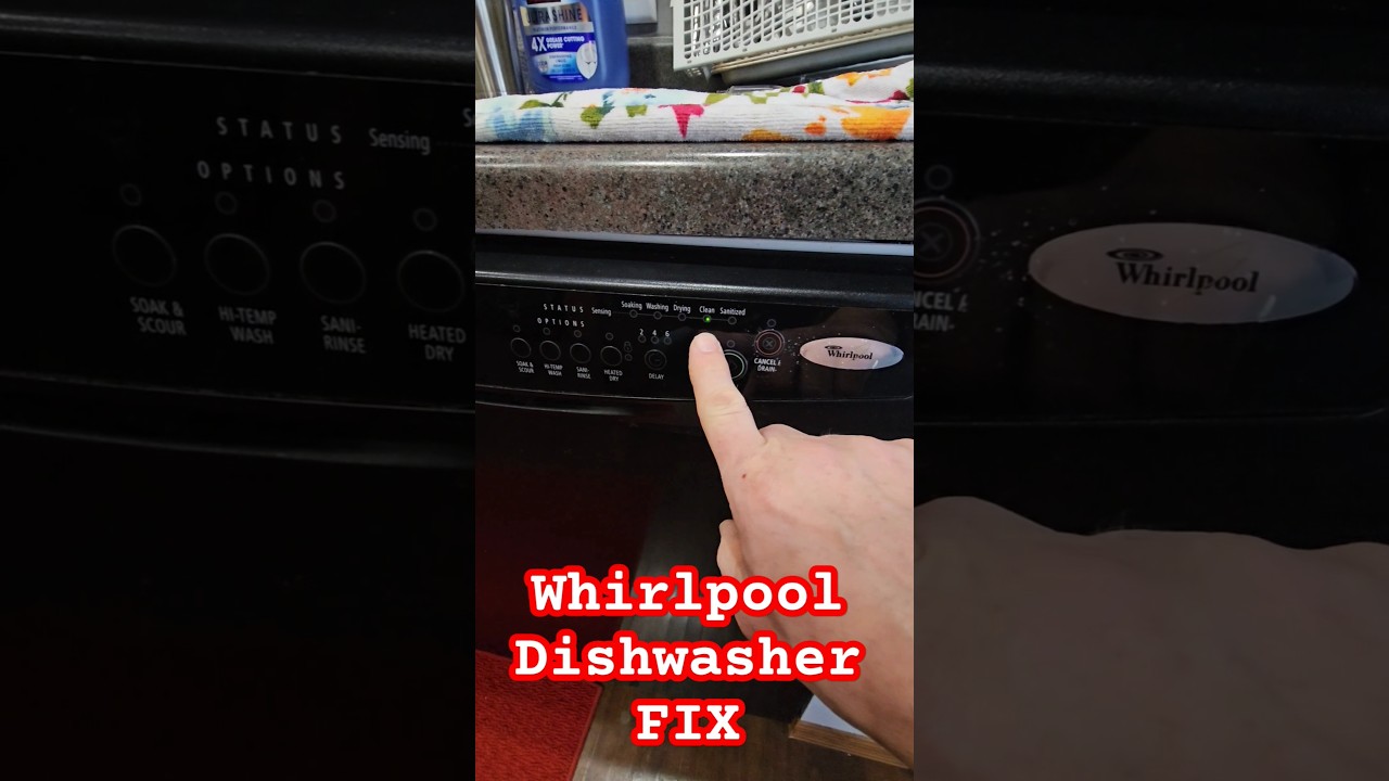 Сброс кода ошибки посудомоечной машины Whirlpool своими руками! #легкоеисправление #whirlpool #ре...