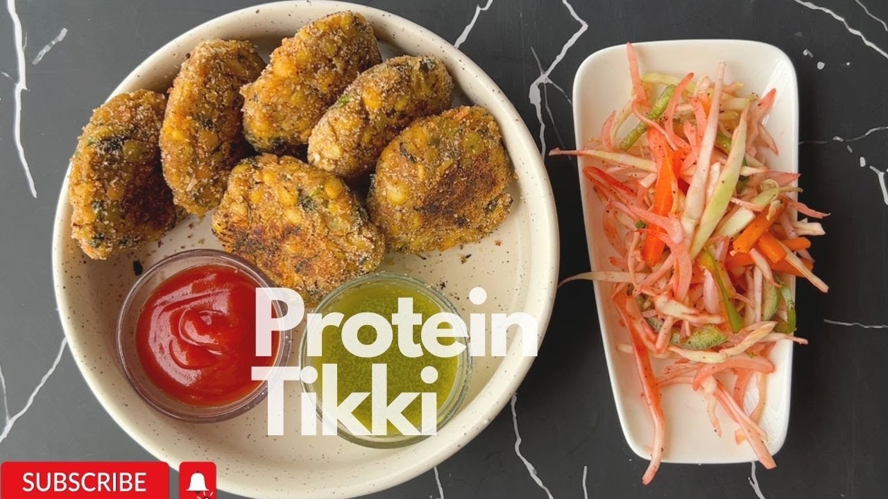 Protein Tikki | High Protein Post Gym Snack made from 4 types of Dal (Lentils)