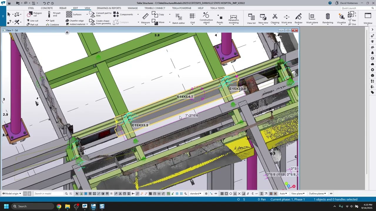 CC50 Tekla Steel detailing.