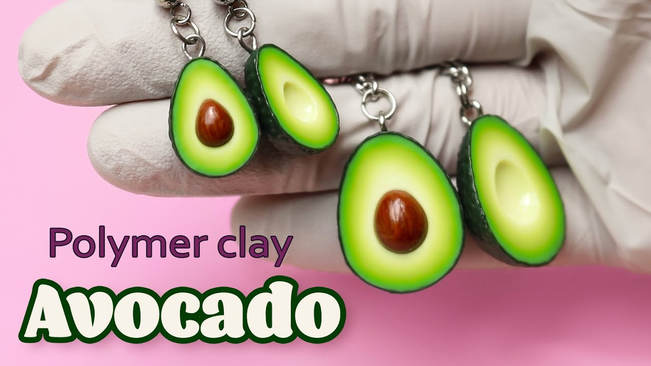 Polymer clay BFF Avocado Cane Jewelry Tutorial