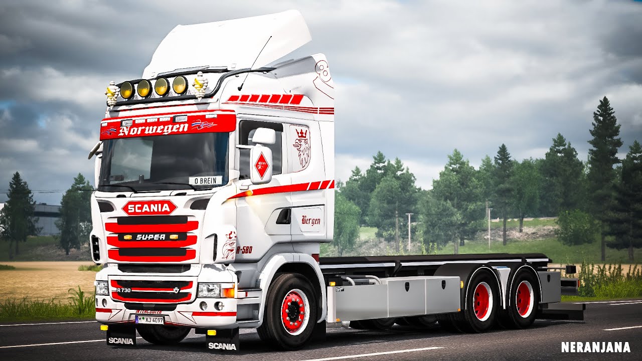 Tandem addon for RJL Scania RS & R4 by Kast with Swap Body | ETS2 Mods v1.39