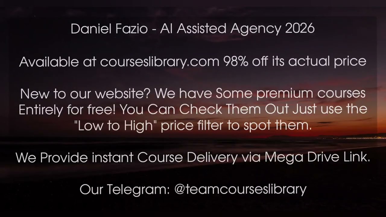 (AVAILABLE_Here) Daniel Fazio &ndash; AI Assisted Agency 2026