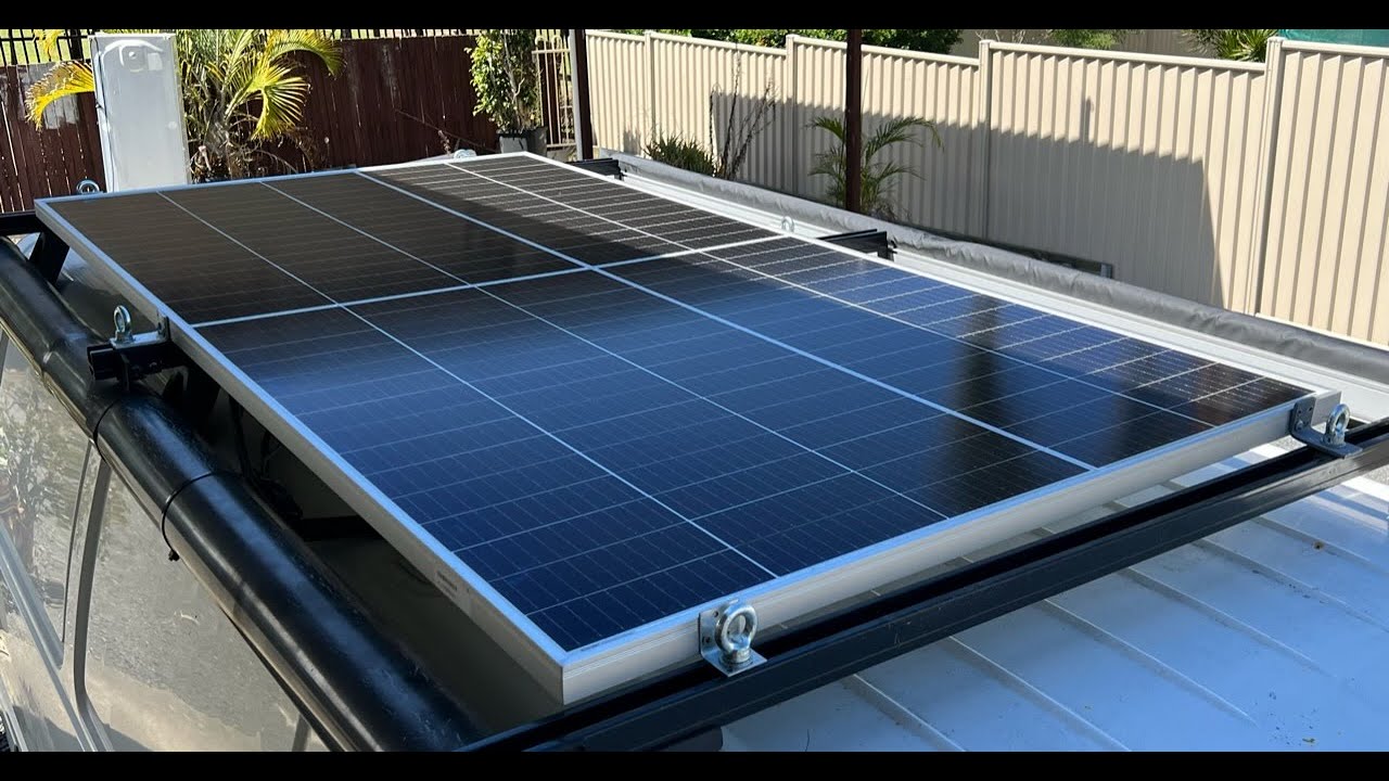 Trina 500 watt solar panel Mitsubishi express off grid van