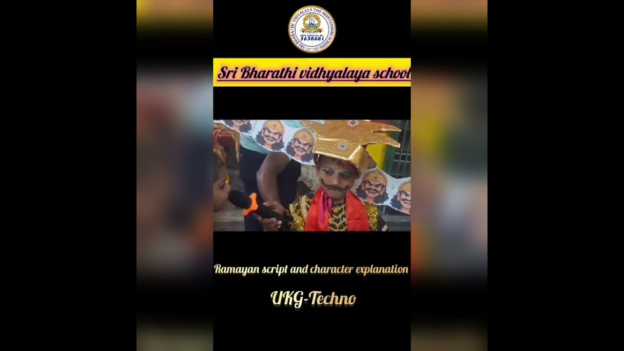 Ramayan Activity by Our CBSE UKG kiddos.###Sri Bharathi CBSE block.###