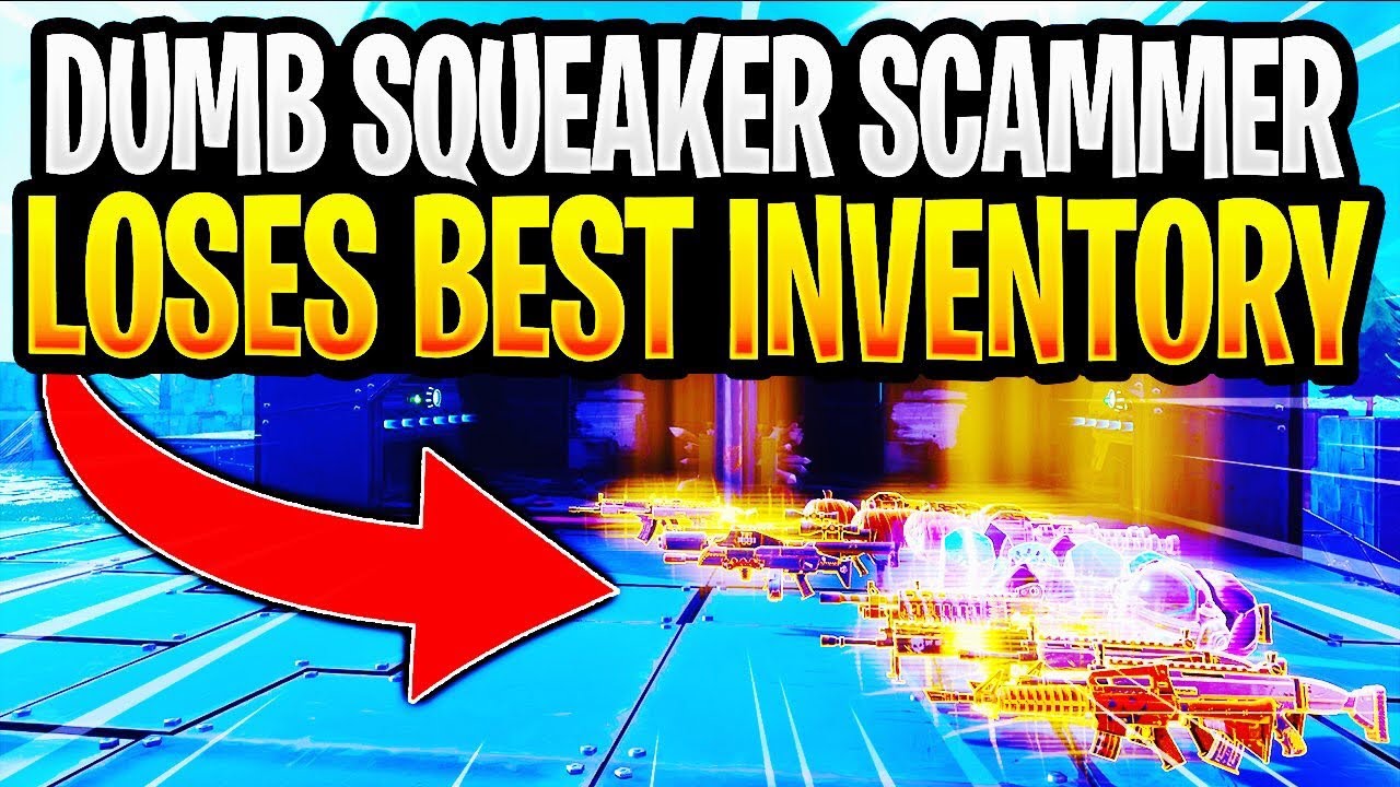 Dumb Squeaker Scammer Gets Scammed For Best Inventory! In Fortnite Save The World