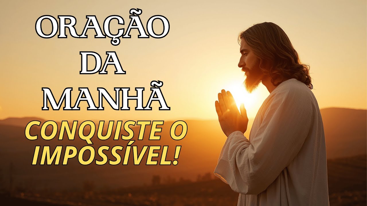 ORAÇÃO PODEROSA DA MANHÃ | DEUS VAI REALIZAR O IMPOSSÍVEL NA SUA VIDA 🙏✨