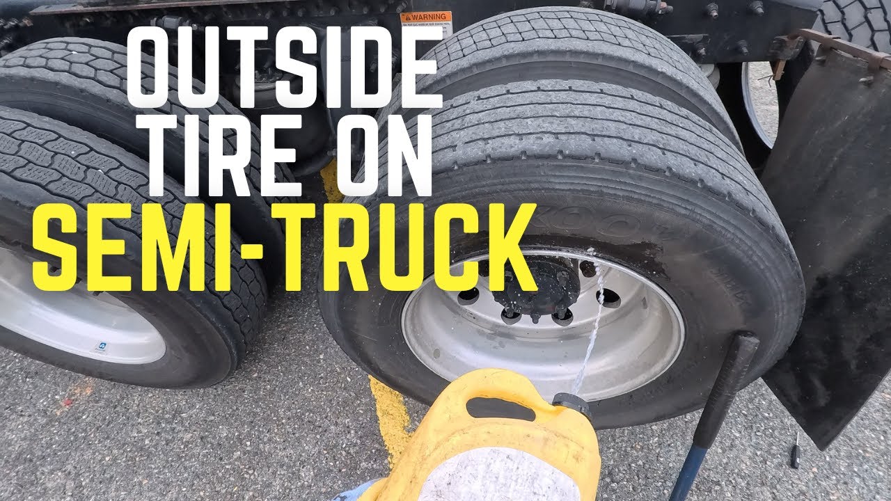 Outside Tire Change On Semi Truck | From My POV