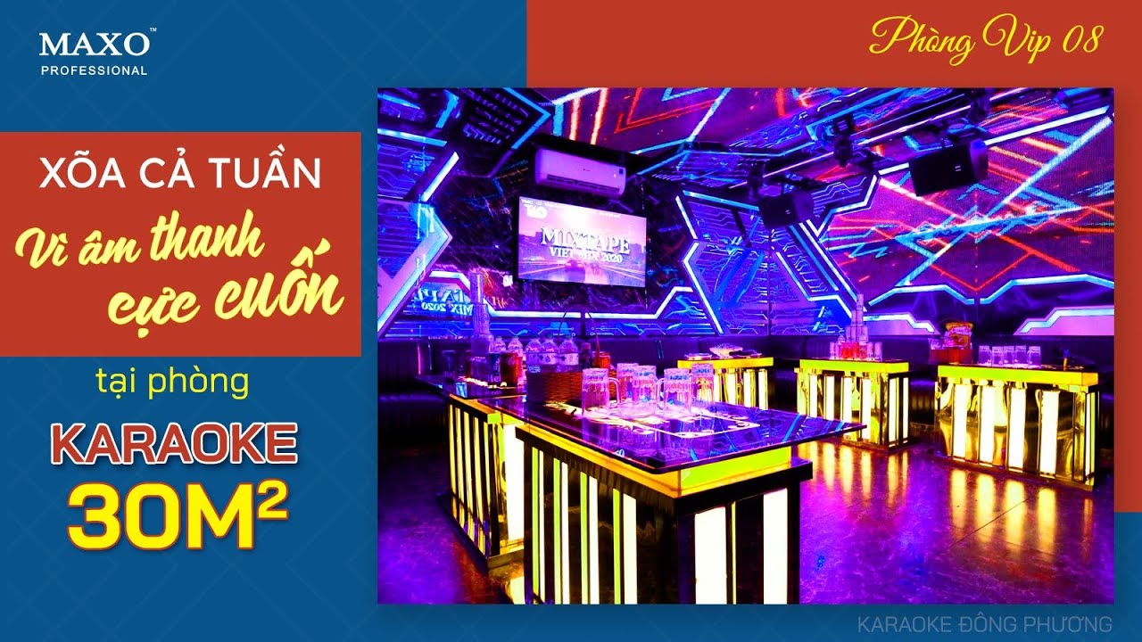 Loa S15X Đ&aacute;nh Banh N&oacute;c Ph&ograve;ng Karaoke VIP 30m2 Tại Long An | MAXO Audio