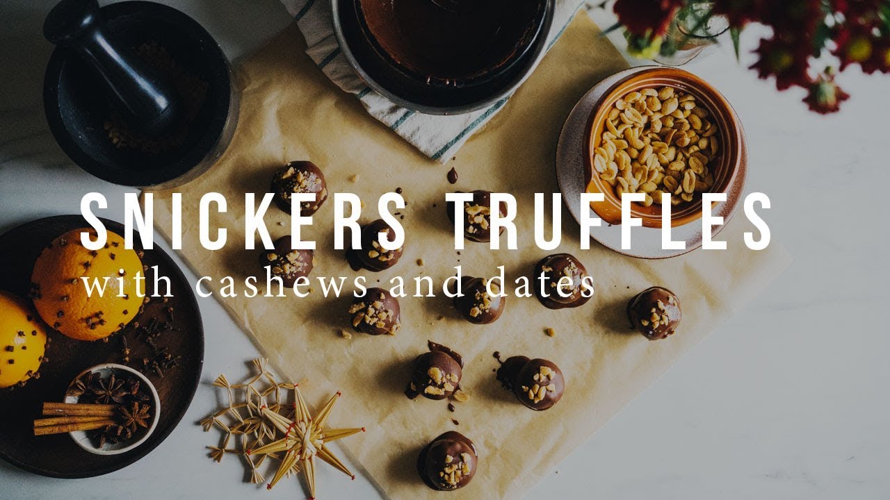 VEGAN SNICKERS TRUFFLES | Good Eatings