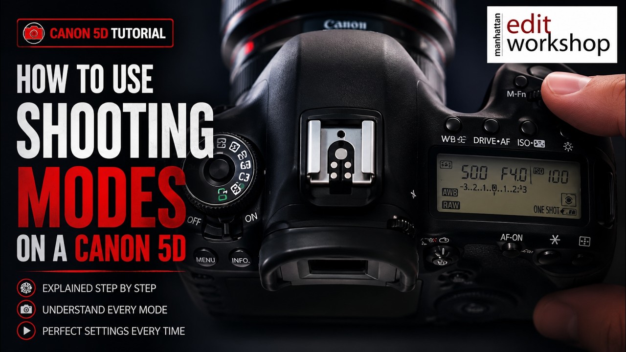 Узнайте, как использовать режимы съемки на Canon 5D за 2 минуты