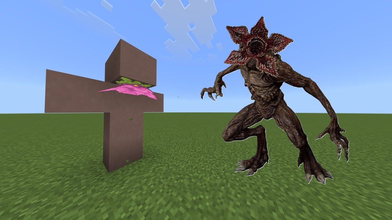 How to Add Stranger things demogorgon in Minecraft PE Bedrock