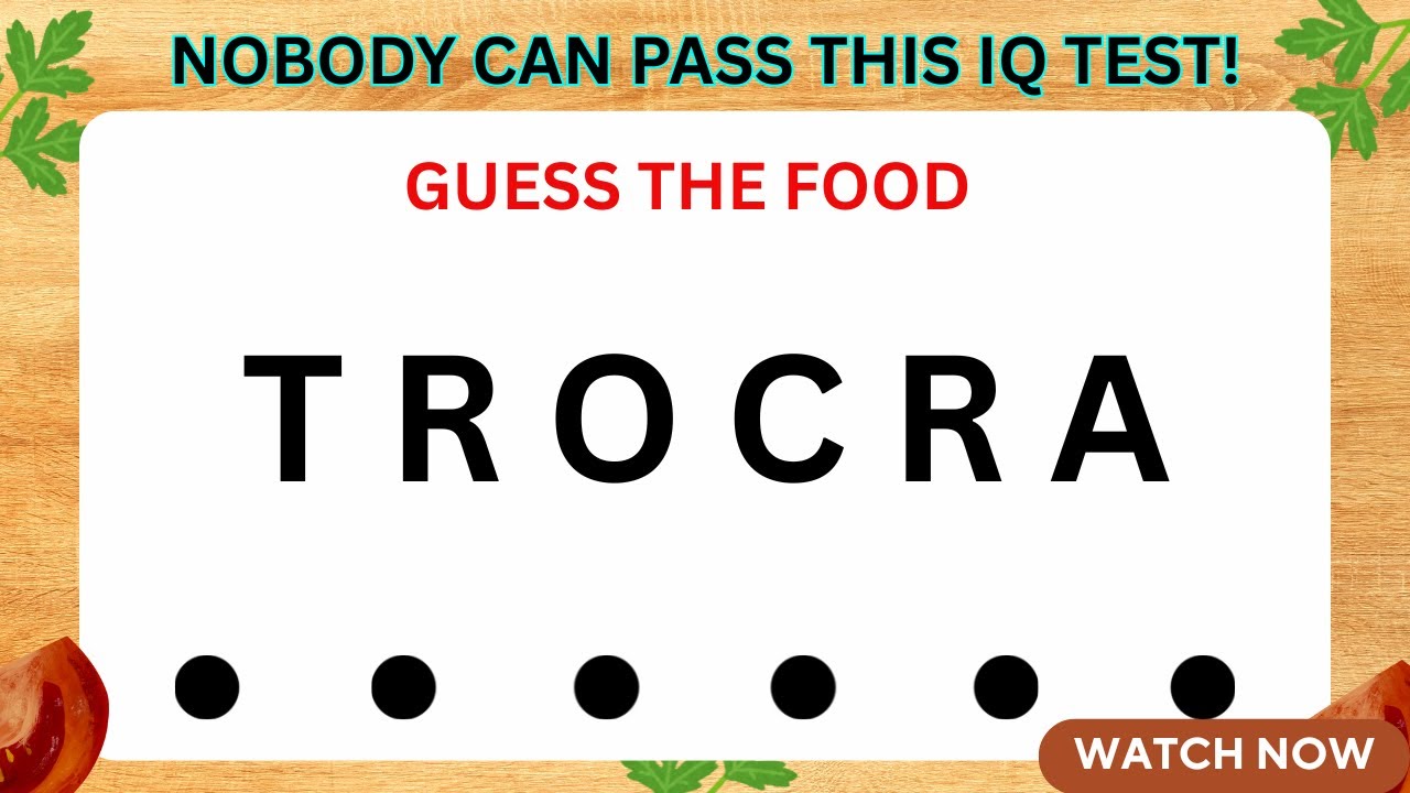 Can You Beat This IQ Test?🫵🏼 Unscramble the 6 Letters Fruits & Veggies Edition Within Time!