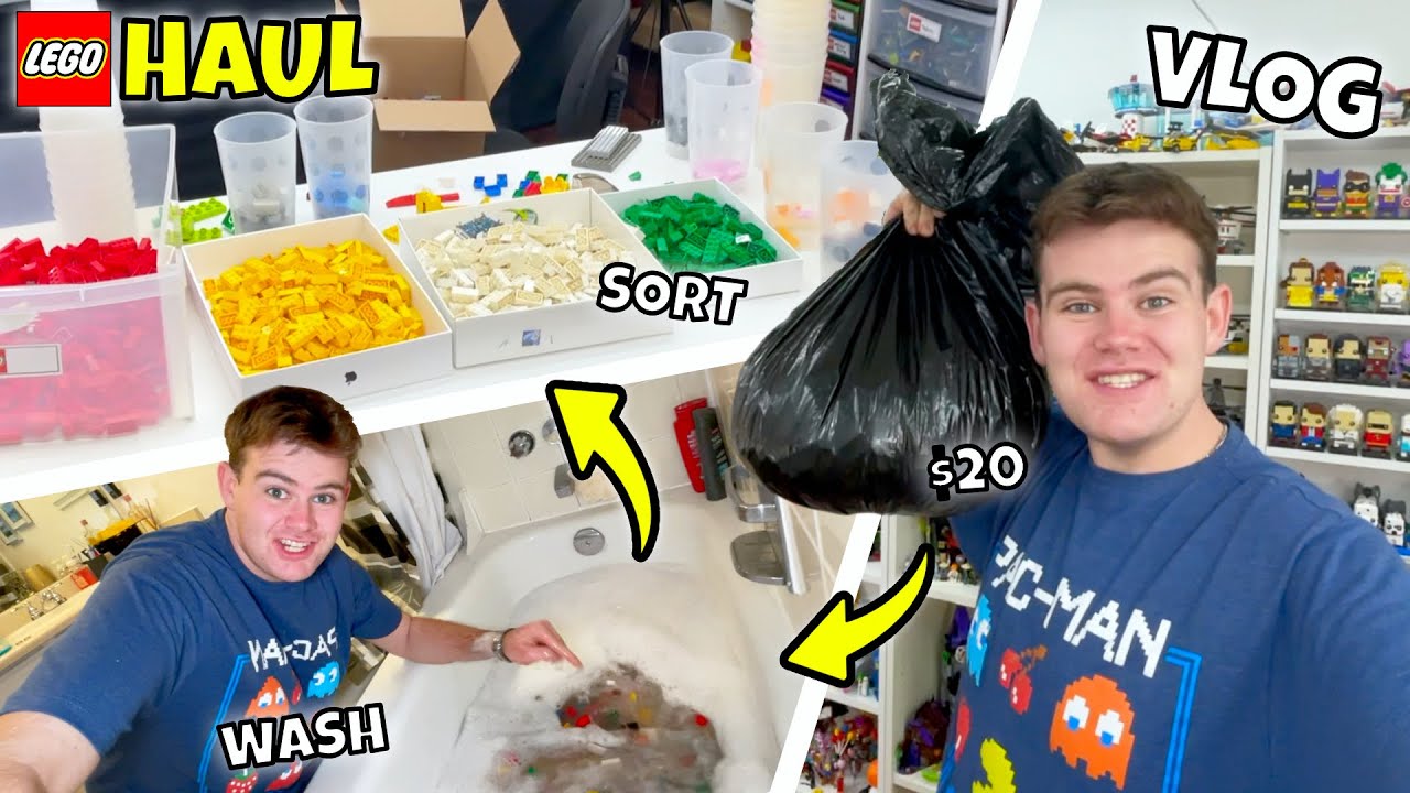 БЕЗУМНАЯ ПОКУПКА Б/У LEGO! VLOG о сортировке и уборке LEGO