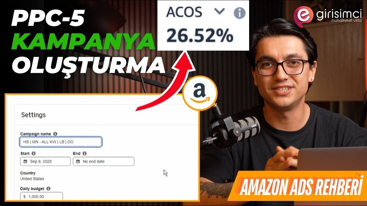 Amazon PPC Eğitimi #5: ACOS Düşürme Taktikleri | Daha Fazla Satış Yapın 2025