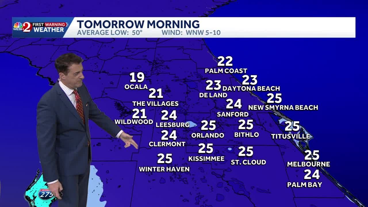 Chance of Snow in Central Florida Tonight | Severe Weather With Historic Extreme Cold Advisories ...