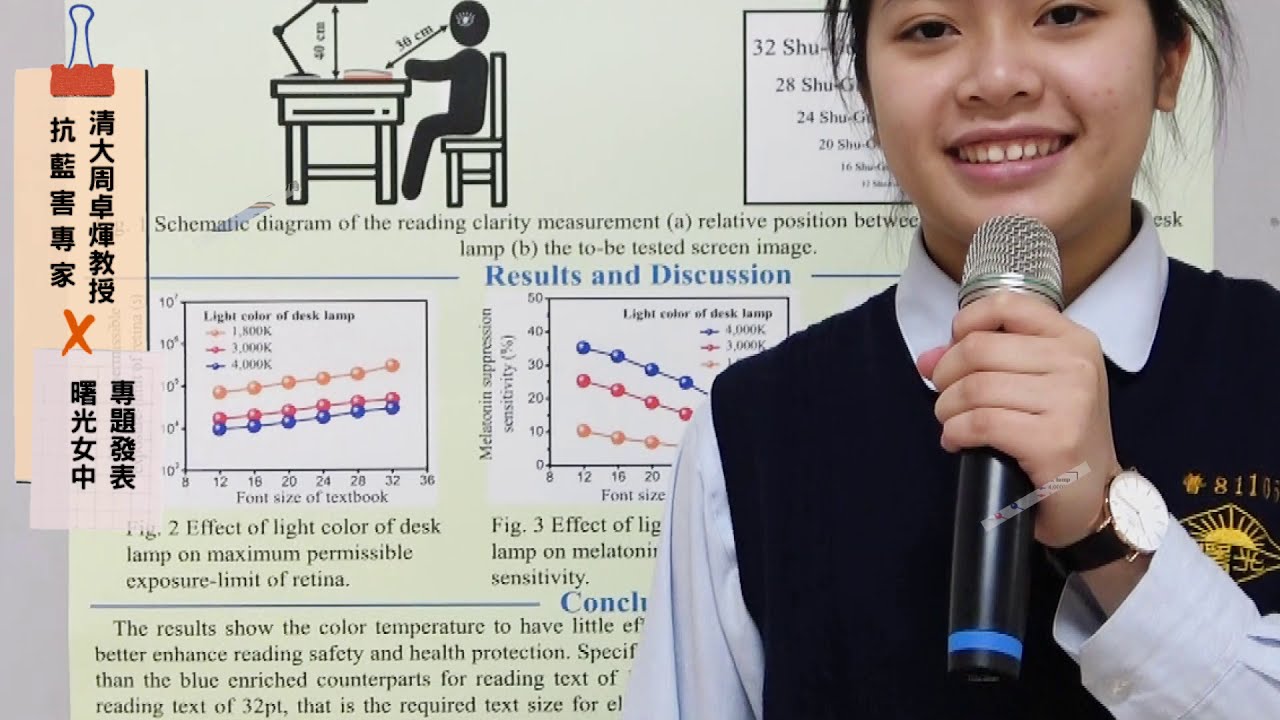 燭色光看書比白光安全10倍 │周卓煇教授x曙光女中專題發表