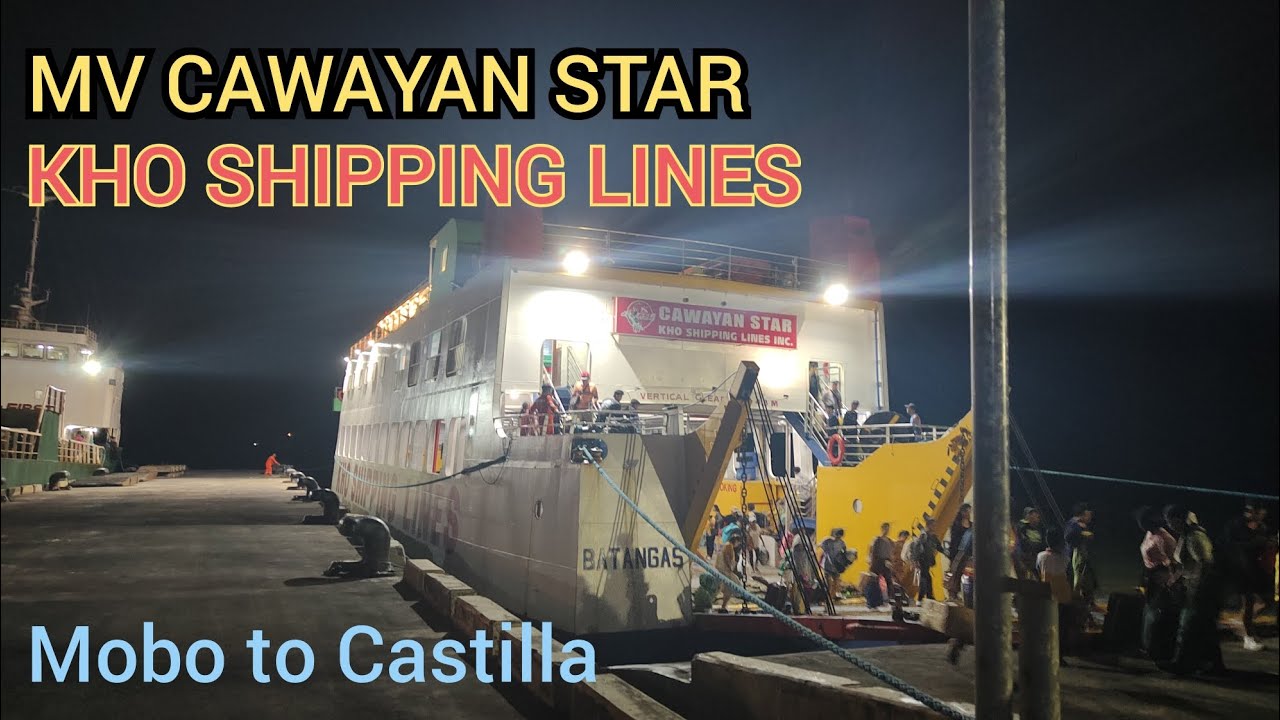 MV CAWAYAN STAR| KHO SHIPPING LINES| New Route | Mobo-Castilla, Sorsogon
