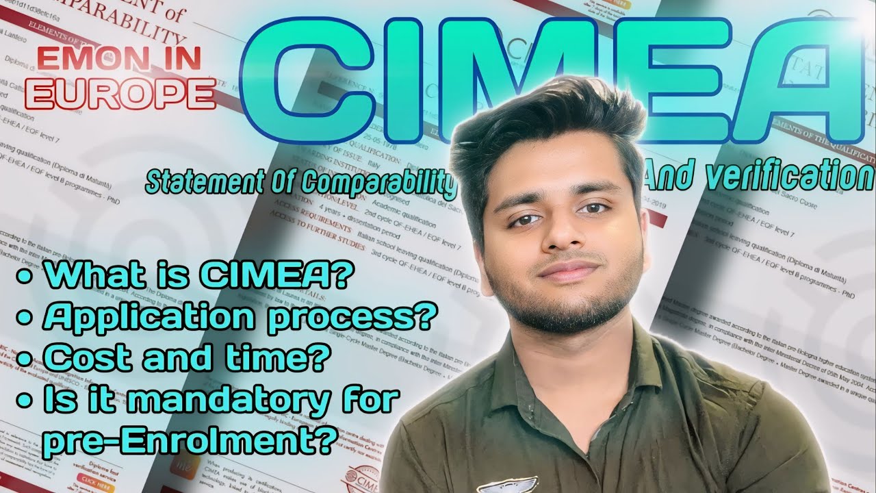 CIMEA Statement Of Comparability And Verification Certification Procedures 2024 | Emon In Europe |