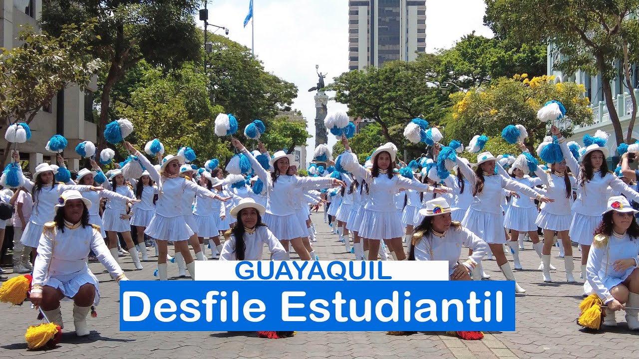 Desfile Cívico Estudiantil 2025  | Independencia de Guayaquil  | Fiestas Octubrinas