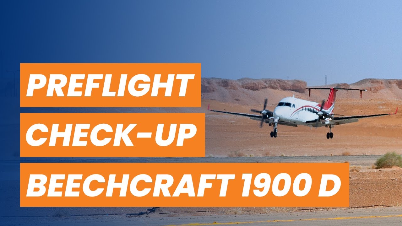 Preflight check-up list performed by our pilot - ASMR Short - Beechcraft 1900D