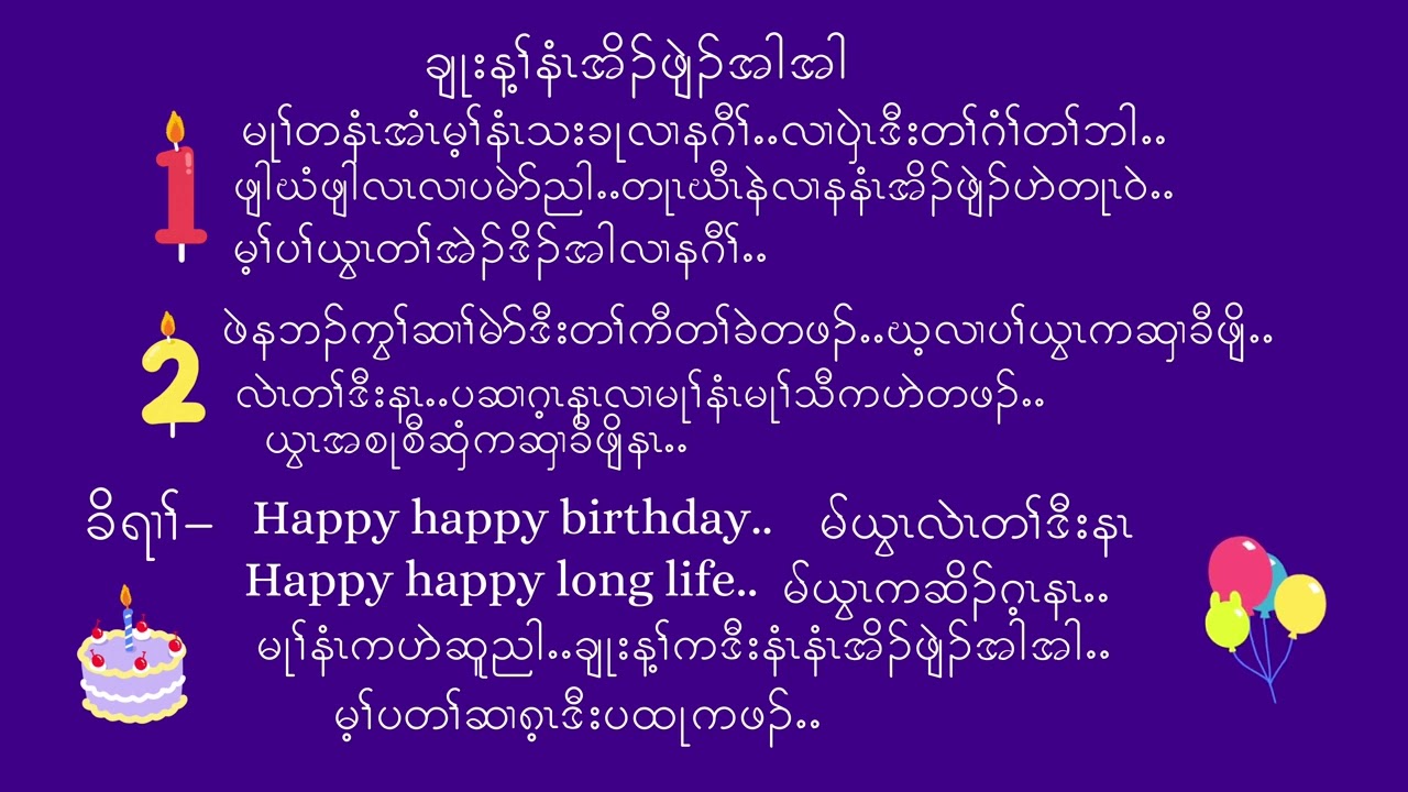 Karen happy birthday song(KARAOKE VERSION) By pre lar.