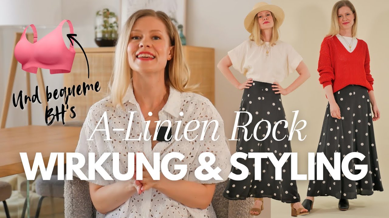 Der A-Linien Rock und seine Wirkung: Styling mit Schuhen, Blusen und Gürteln