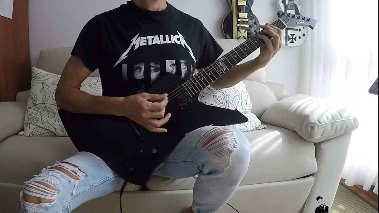 ... And Justice for All - MetallicA rhythm guitar cover (How to play James Hetfield part)